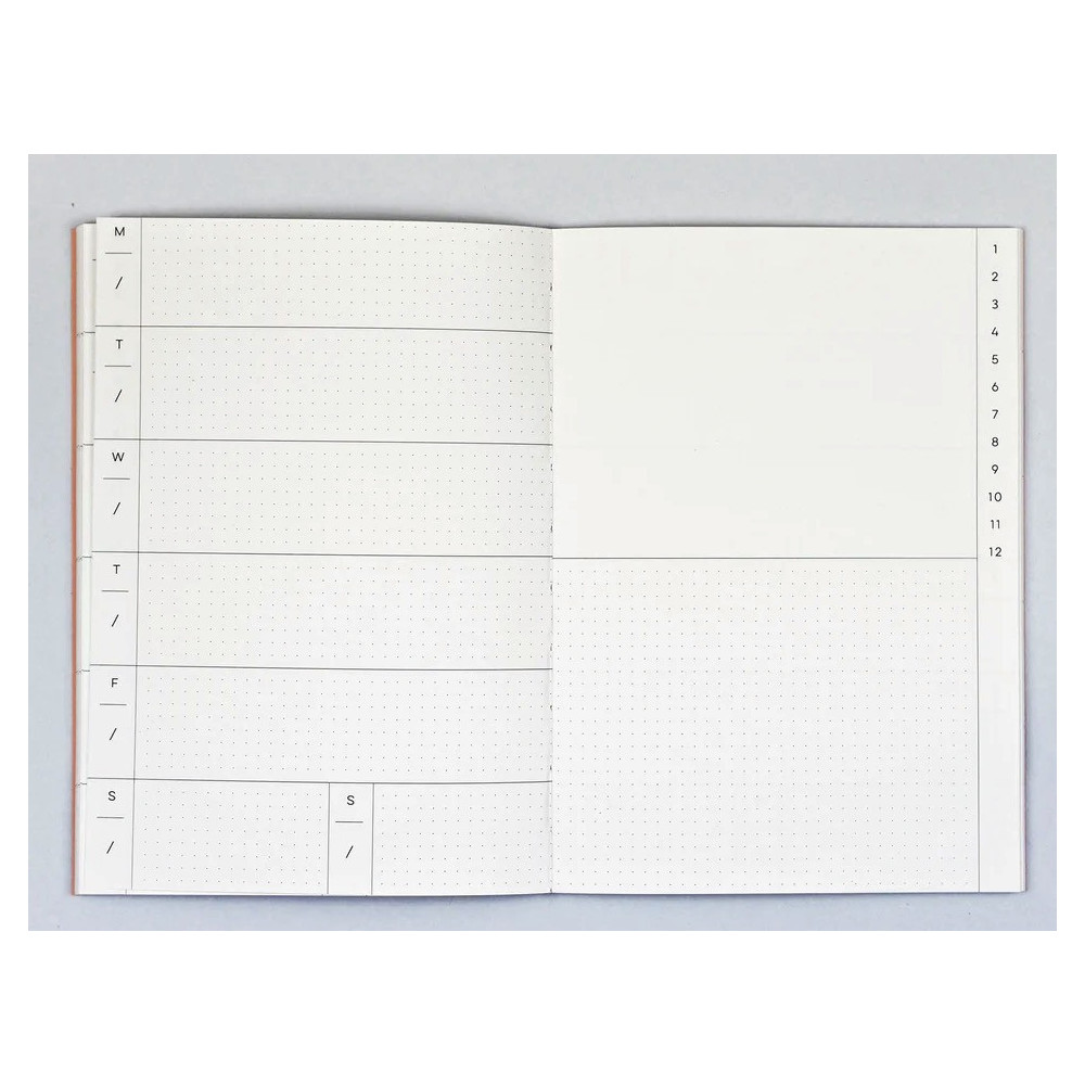 Weekly undated planner Laurel No.1 A5 - The Completist. - 90 g/m2
