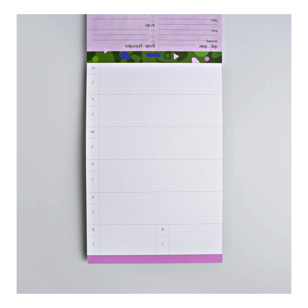 Desk organiser daily pad, August - The Completist. - A5
