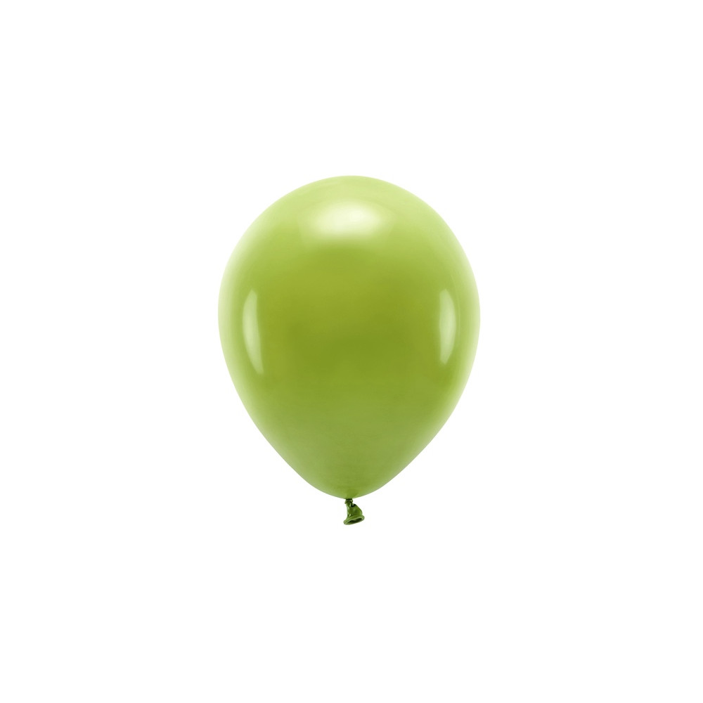 Balony lateksowe Eco Pastel - oliwkowe, 30 cm, 10 szt.
