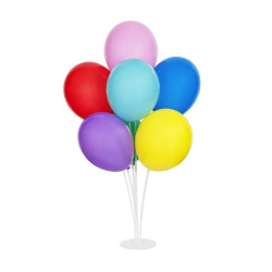 Balloon stand for decorations - white, 72 cm