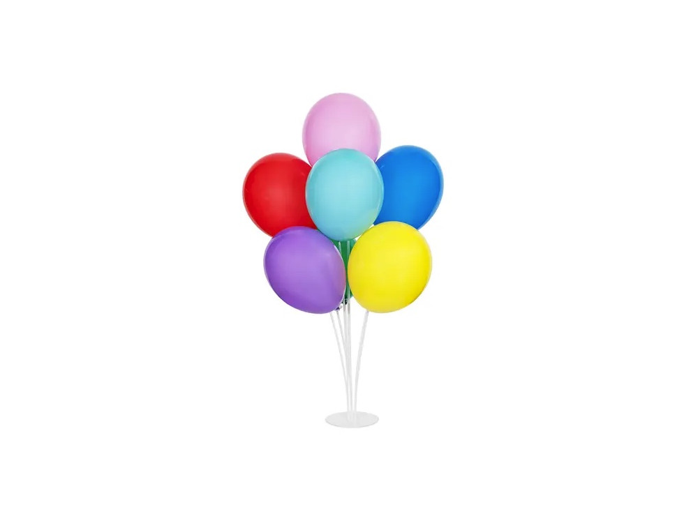 Balloon stand for decorations - white, 72 cm