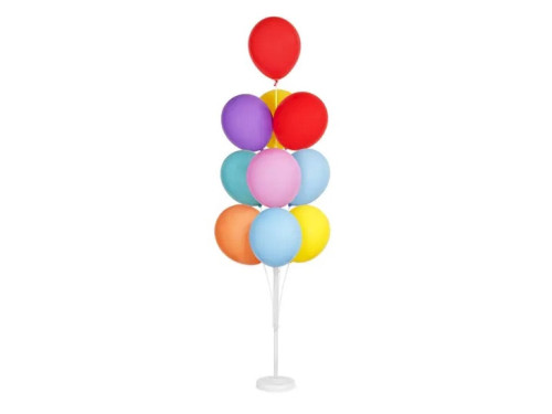 Balloon stand for decorations - white, 160 cm
