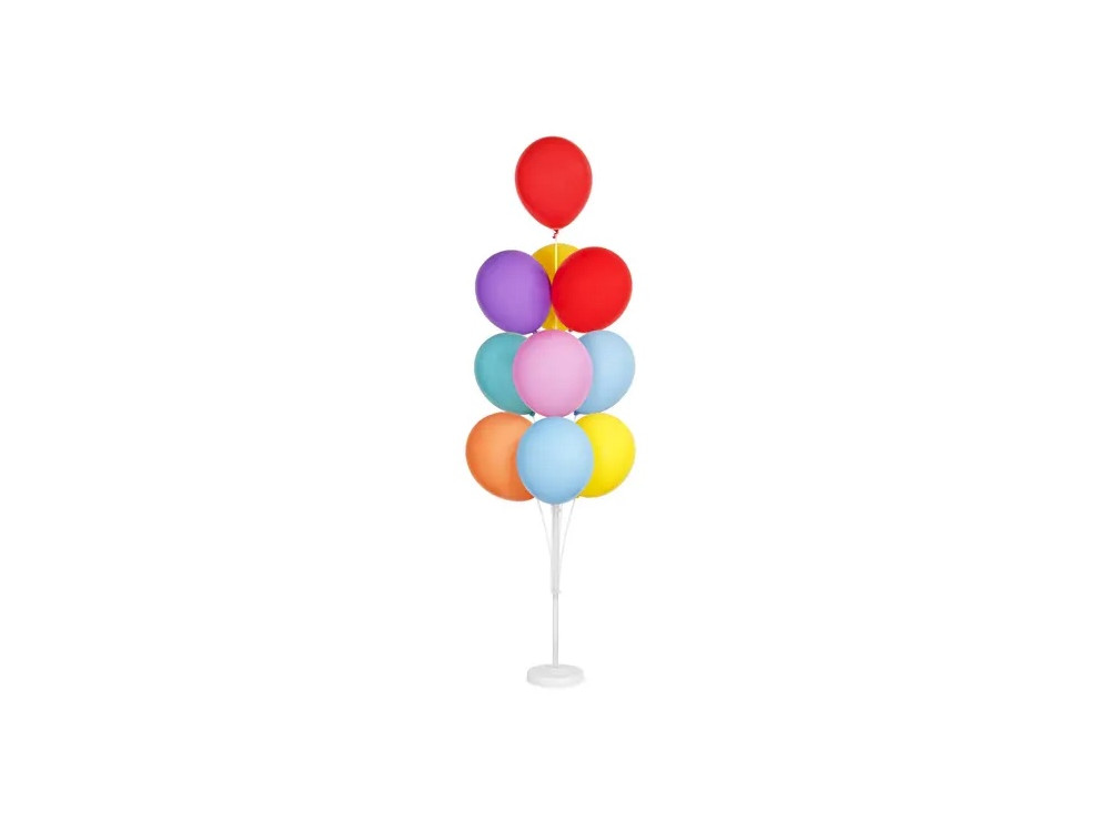 Balloon stand for decorations - white, 160 cm
