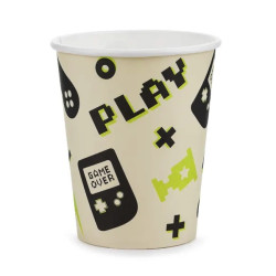 Paper cups Gamer - 220 ml, 6 pcs.