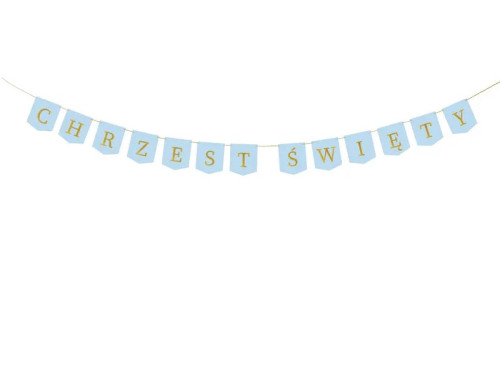 Banner Chrzest Święty - blue, 13 x 250 cm
