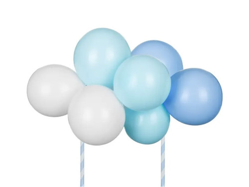Balloon cake topper - blue, 29 cm