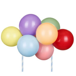 Balloon cake topper - colorful, 29 cm