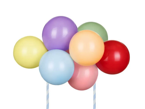 Balloon cake topper - colorful, 29 cm