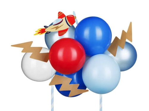 Balloon cake topper Airplane - 29 cm