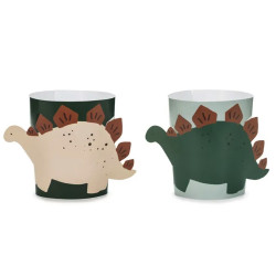 Adjustable paper cups sleeves Dinosaurs - 6 pcs.