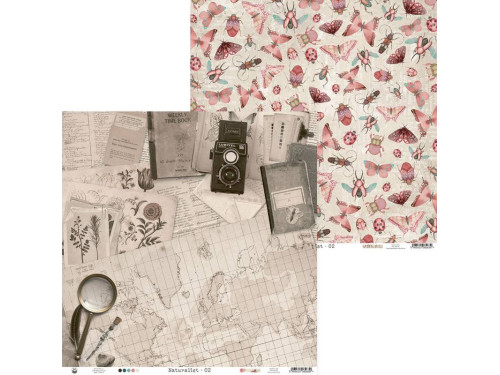 Papier do scrapbookingu 30,5 x 30,5 cm - Piątek Trzynastego - Naturalist 02