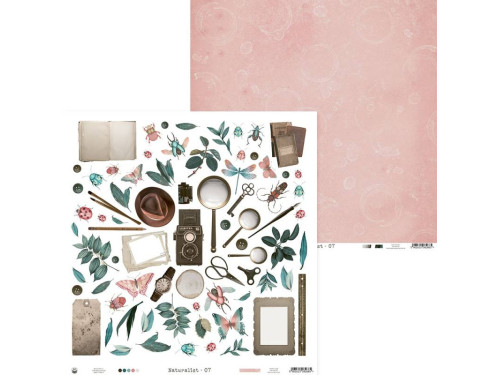 Papier do scrapbookingu 30,5 x 30,5 cm - Piątek Trzynastego - Naturalist 07