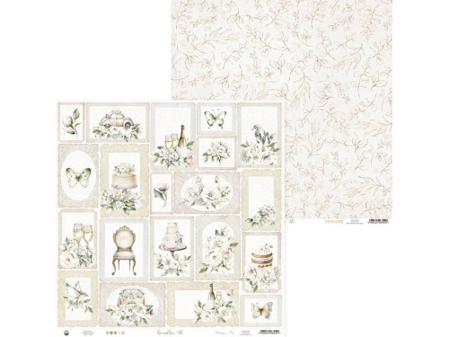 Papier do scrapbookingu 30,5 x 30,5 cm - Piątek Trzynastego - Love and lace 06