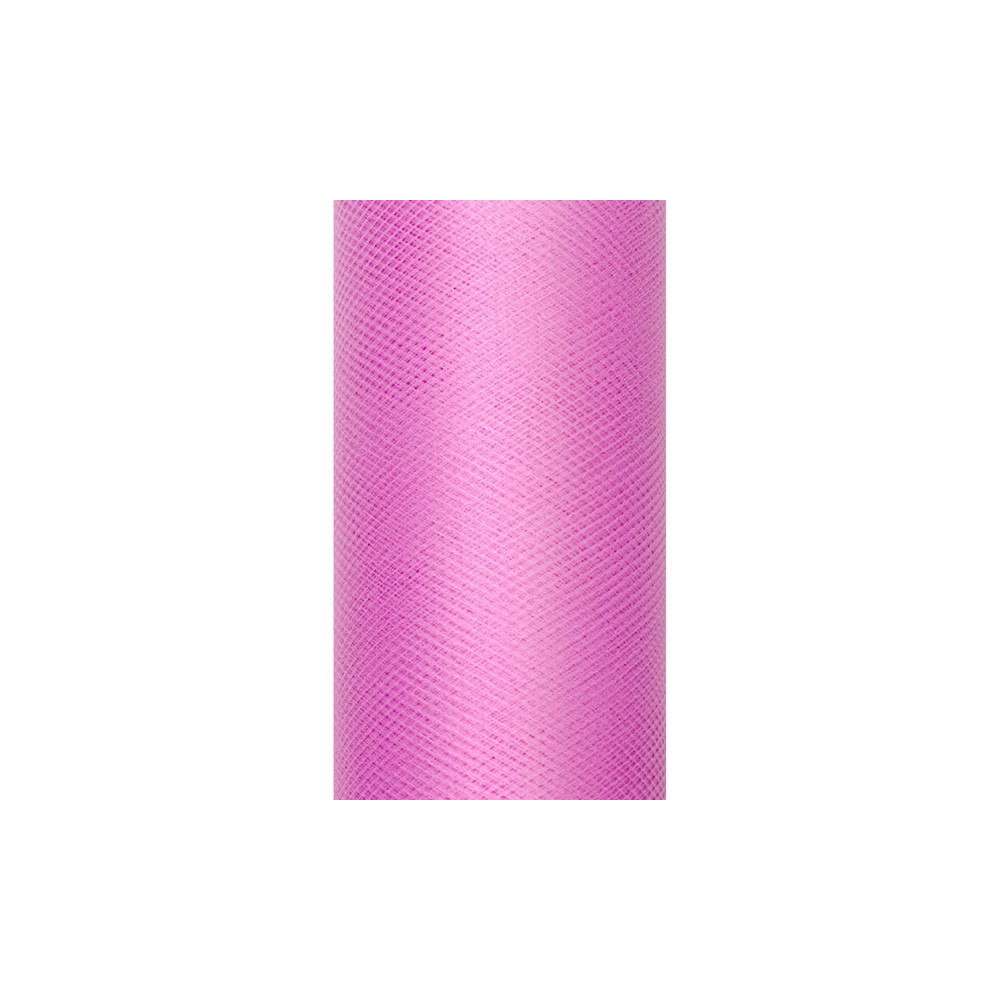 Tiul dekoracyjny 8 cm - różowy, 20 m