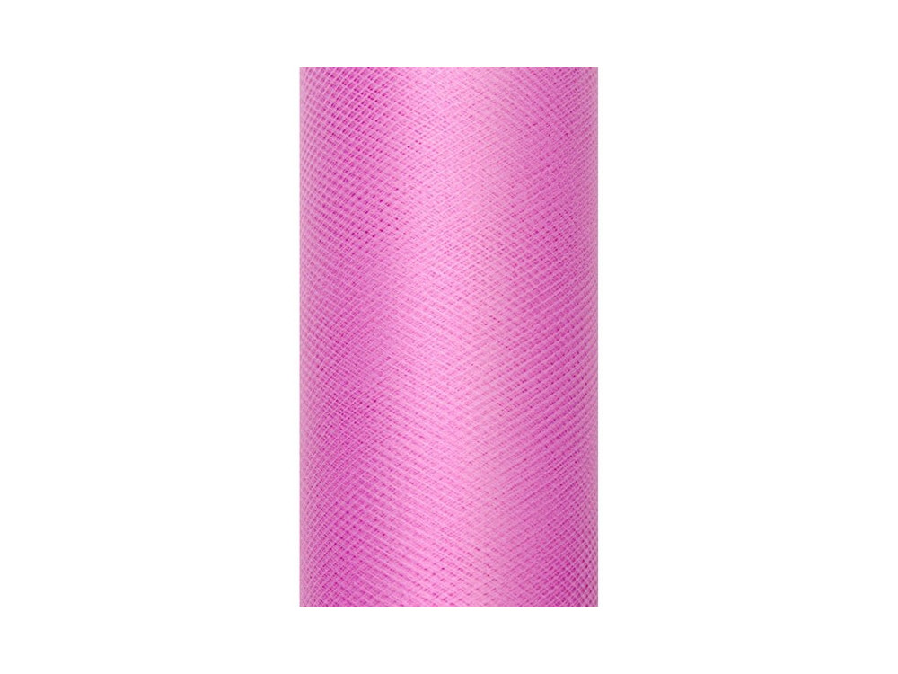 Tiul dekoracyjny 8 cm - różowy, 20 m