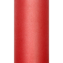 Tiul dekoracyjny 8 cm x 20 m czerwony 007