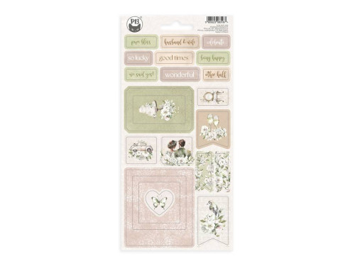 Set of cardboard stickers 10,5 x 22 cm - Piątek Trzynastego - Love and lace 01