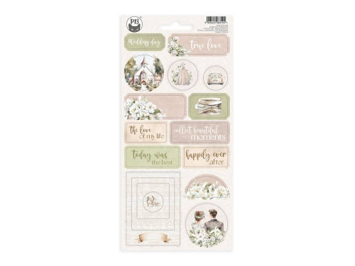 Set of cardboard stickers 10,5 x 22 cm - Piątek Trzynastego - Love and lace 02