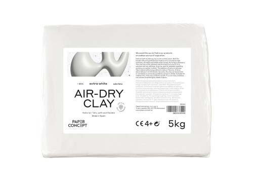 Air-Dry pottery clay - PaperConcept - Extra White 5 kg