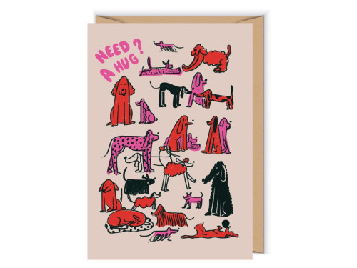 Greeting card 12 x 17 cm - Cudowianki - Need a hug