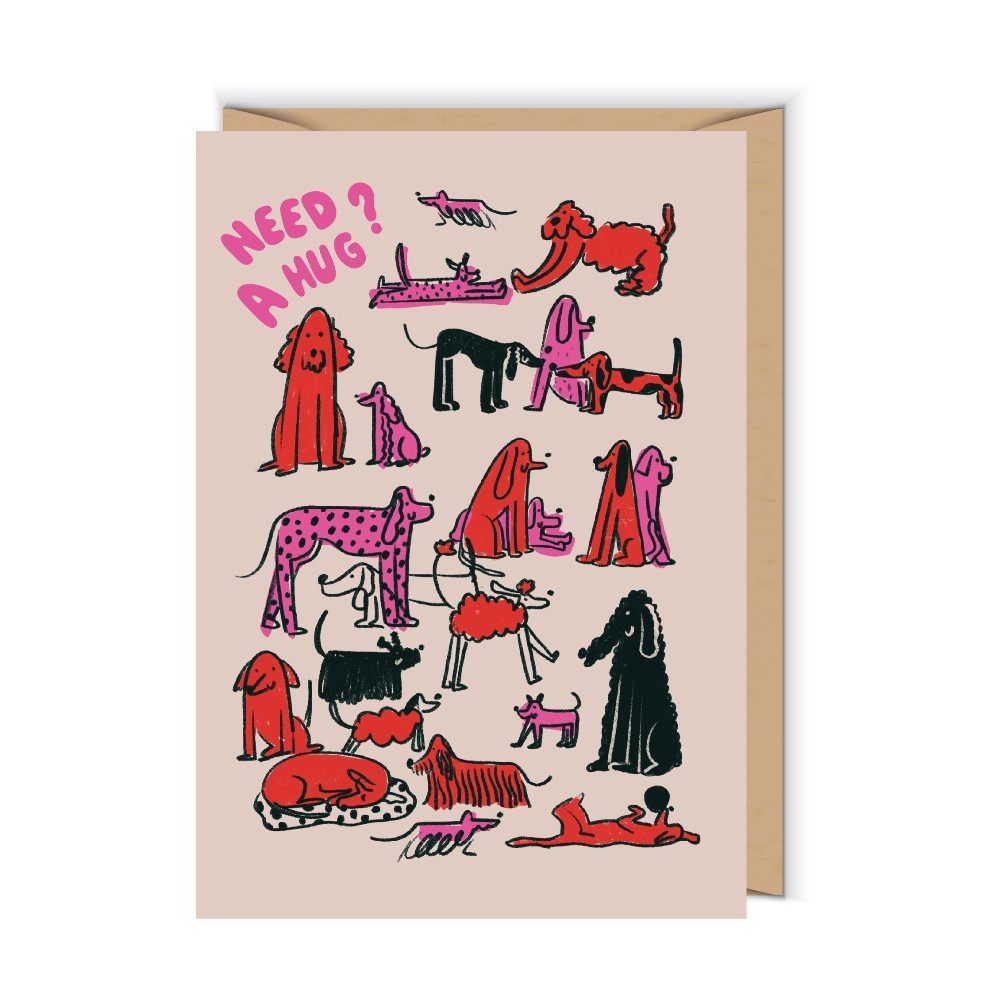 Greeting card 12 x 17 cm - Cudowianki - Need a hug