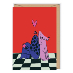 Greeting card 12 x 17 cm - Cudowianki - Dog mum