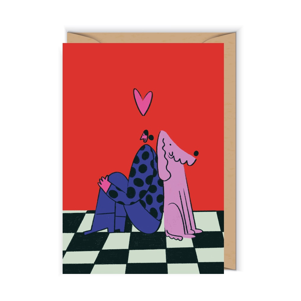 Greeting card 12 x 17 cm - Cudowianki - Dog mum