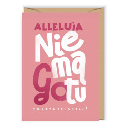 Greeting card 12 x 17 cm - Cudowianki - Nie ma go tu