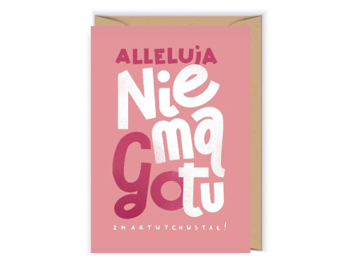 Greeting card 12 x 17 cm - Cudowianki - Nie ma go tu