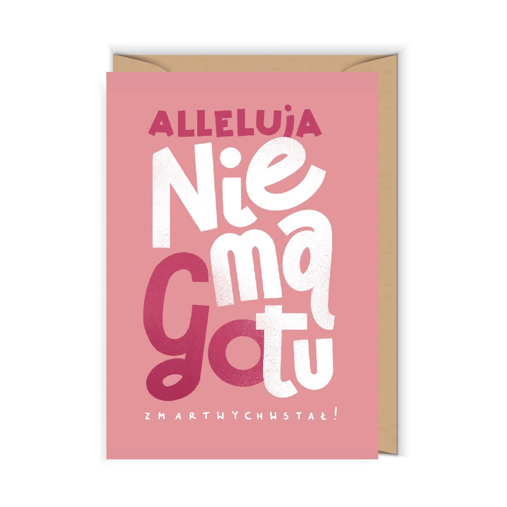 Greeting card 12 x 17 cm - Cudowianki - Nie ma go tu