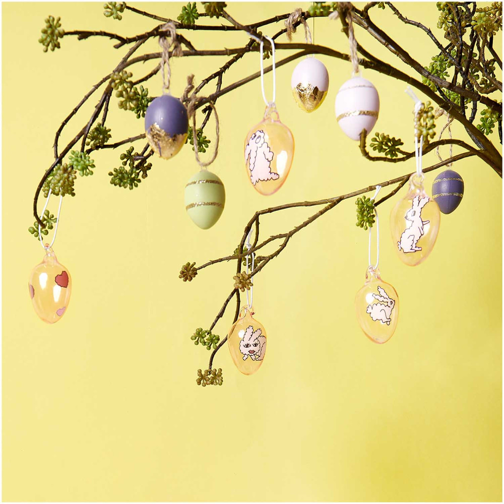 Set of Easter eggs with gold - Rico Design - 6 pcs.