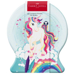 Zestaw flamastrów Connector Unicorn - Faber-Castell - 33 kolory