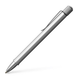 Długopis automatyczny Hexo - Faber-Castell - Matt Silver