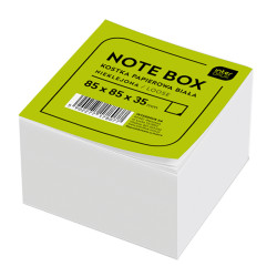 Karteczki nieklejone Note Box - Interdruk - białe, 8,5 x 8,5 x 3,5 cm