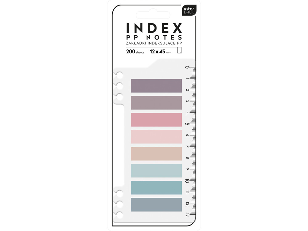 Zakładki indeksujące Index PP Notes - Interdruk - 200 szt.
