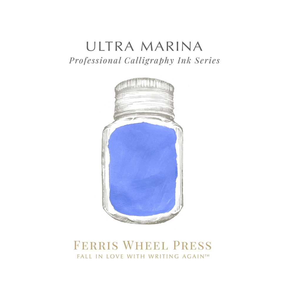 Tusz wodoodporny - Ferris Wheel Press - Ultra Marina, 28 ml