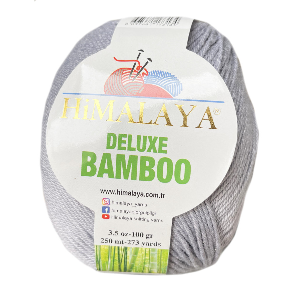 Włóczka bambusowo-bawełniana Deluxe Bamboo - Himalaya - 36, 100 g, 250 m