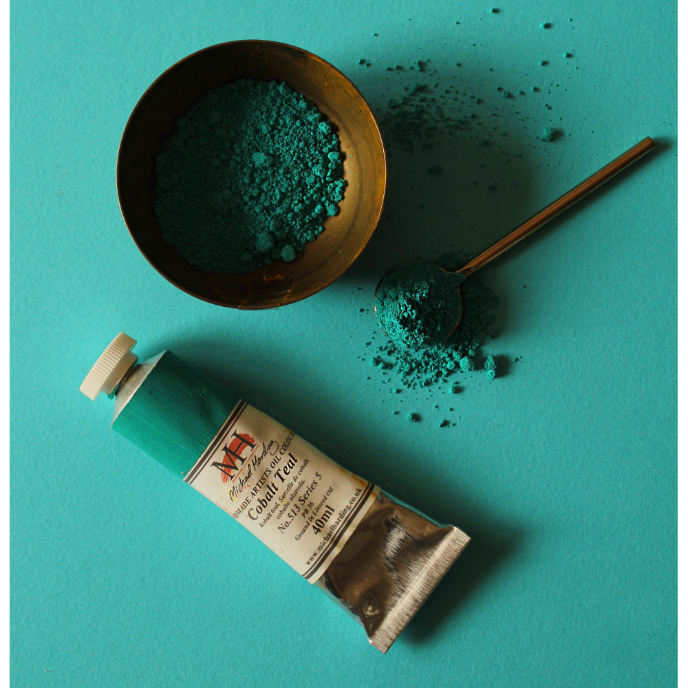 Oil paint - Michael Harding - 516, Cobalt Teal Blue Shade, 40 ml