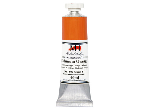 Oil paint - Michael Harding - 502, Cadmium Orange, 40 ml