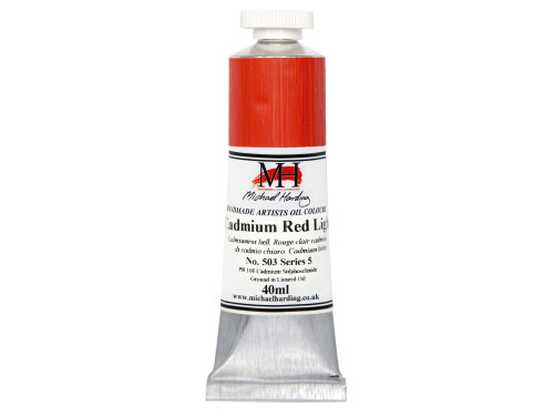 Oil paint - Michael Harding - 503, Cadmium Red Light, 40 ml