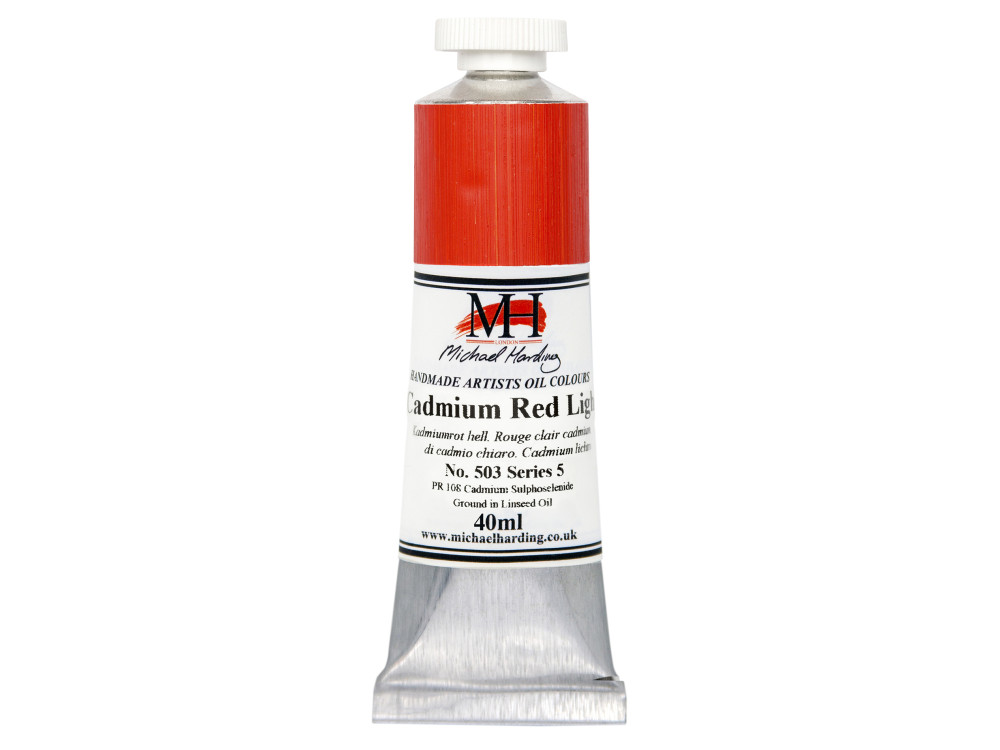 Oil paint - Michael Harding - 503, Cadmium Red Light, 40 ml