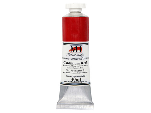 Oil paint - Michael Harding - 504, Cadmium Red, 40 ml