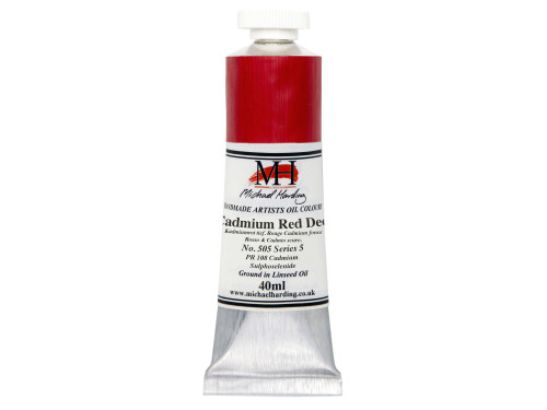Oil paint - Michael Harding - 505, Cadmium Red Deep, 40 ml