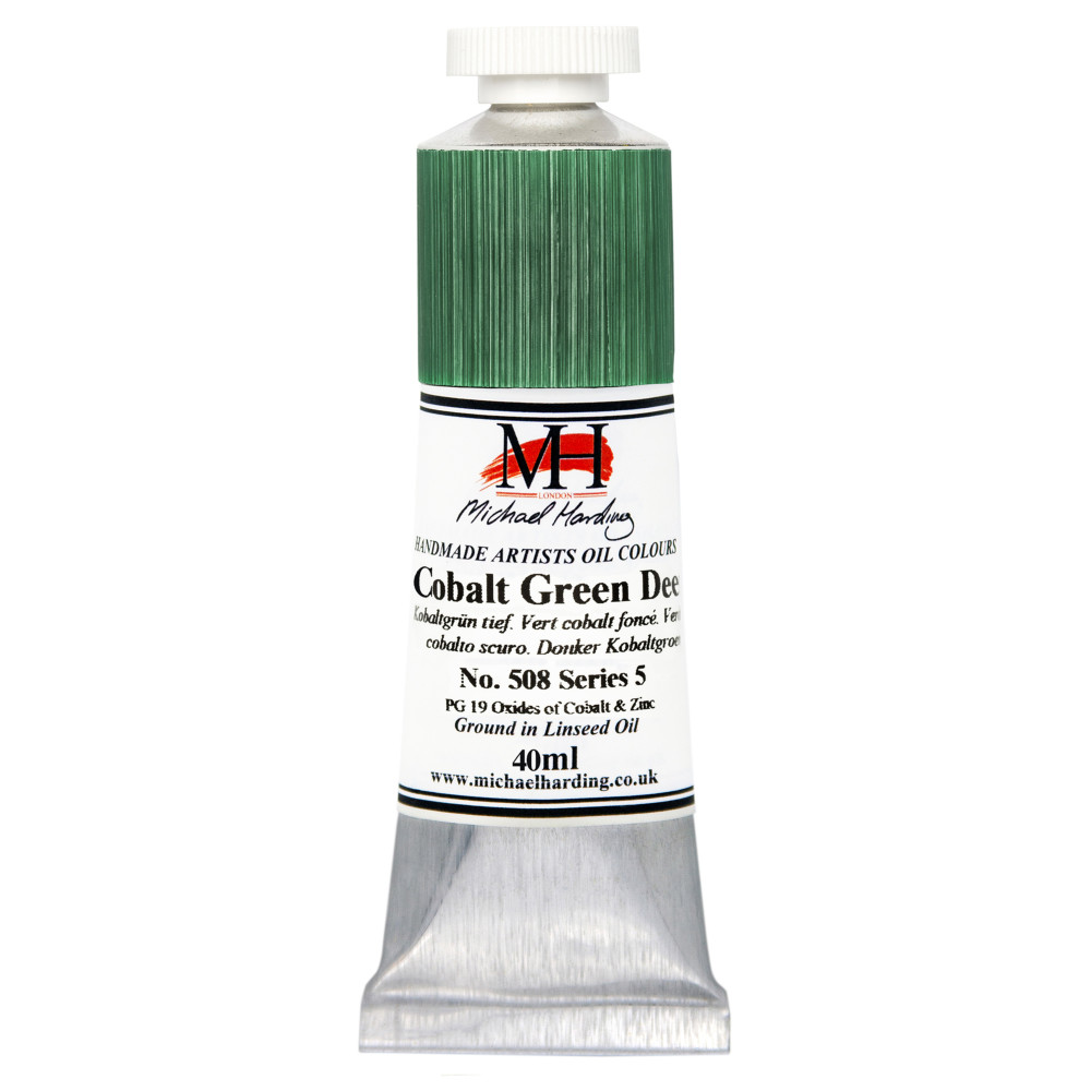 Oil paint - Michael Harding - 508, Cobalt Green Deep, 40 ml