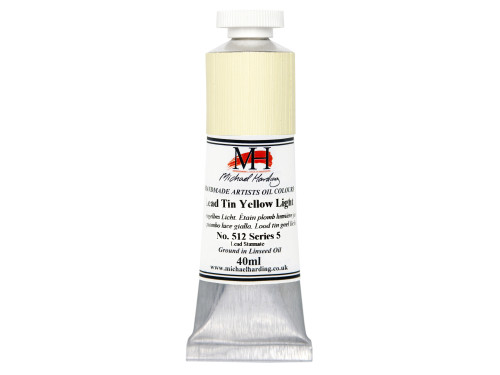Oil paint - Michael Harding - 512, Lead Tin Yellow Light, 40 ml