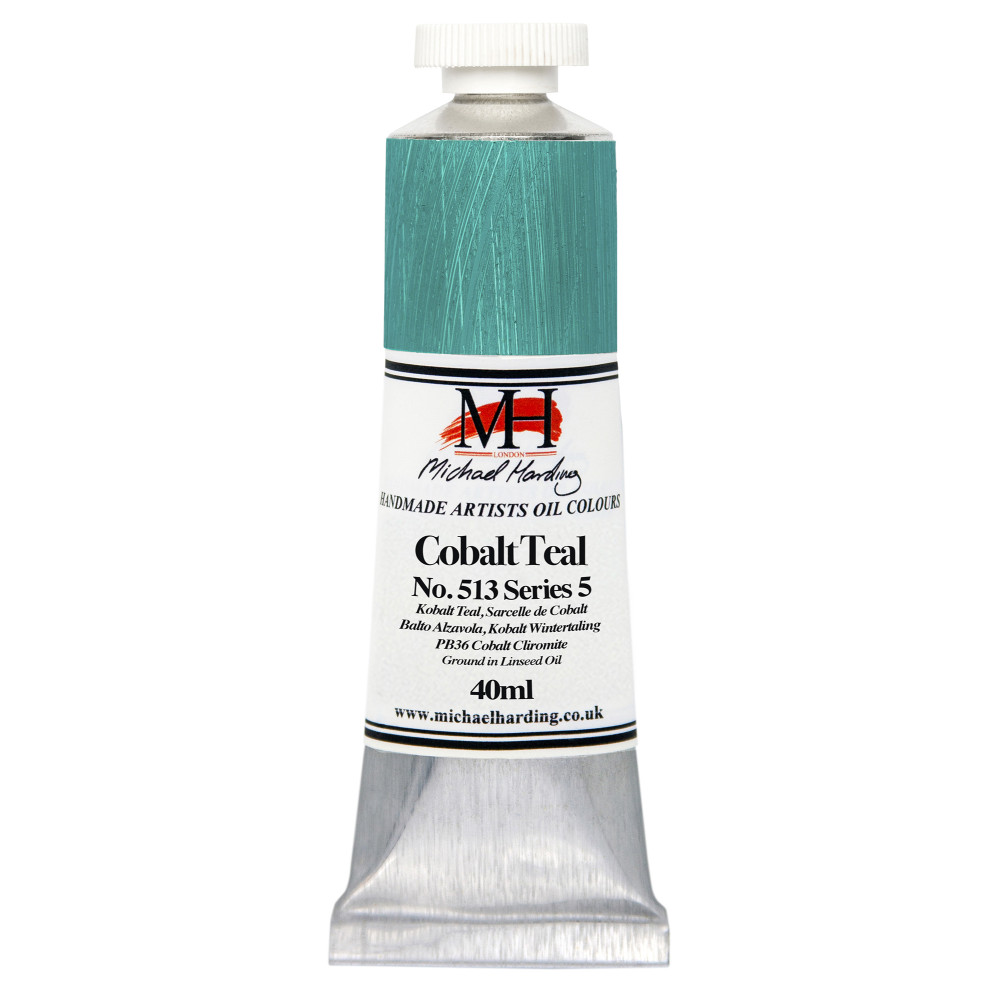 Oil paint - Michael Harding - 513, Cobalt Teal, 40 ml