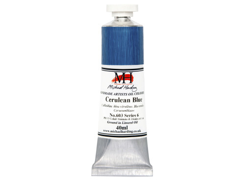 Oil paint - Michael Harding - 603, Cerulean Blue, 40 ml