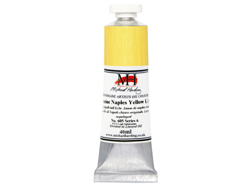 Farba olejna - Michael Harding - 605, Genuine Naples Yellow Light, 40 ml