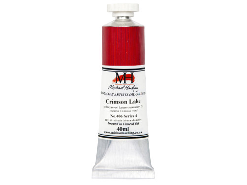 Oil paint - Michael Harding - 406, Crimson Lake, 40 ml