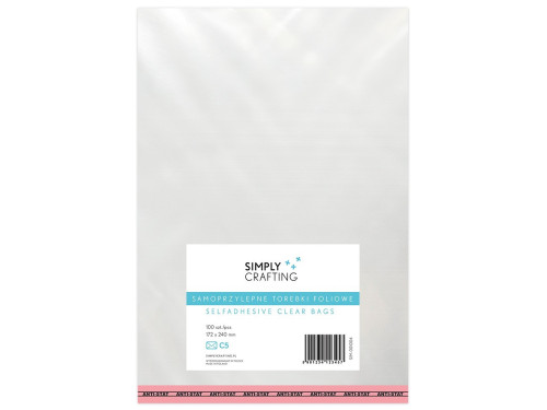 Self-adhesive foil plastic bags C5 100 pcs